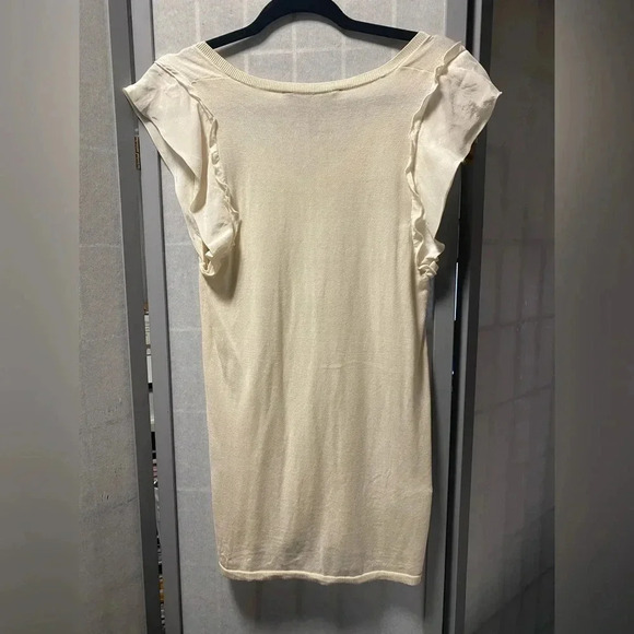 BCBG MAXAZRIA | Off-white coloured top - size small - Picture 6 of 6